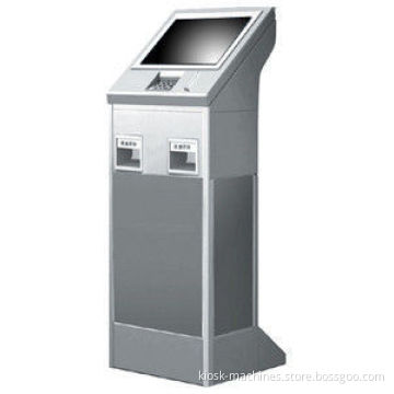 Waterproof Infrared Touchscreen Bill Payment Kiosk With Card Reader, Pin Pad